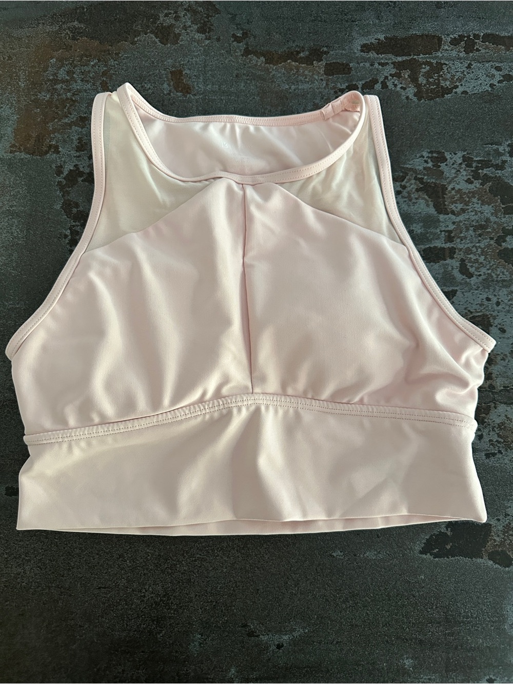BuffBunny Light Pink High-Neck Sports Bra